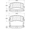 PosiQuiet Ceramic Pads 1986-2003 Lexus Toyota Camry Celica ES250 ES300 RX300 Solara - image 4