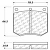 PosiQuiet Ceramic Pads 1967-1990 Bentley DeLorean Hyundai Lotus Mercury Morgan Rolls Royce Triumph T - image 2