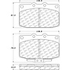 PosiQuiet Ceramic Pads 1986-1995 Mazda RX-7 - image 1