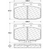 PosiQuiet Ceramic Pads 1986-1995 Mazda RX-7 - image 3