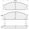 PosiQuiet Ceramic Pads 1998-2008 for Nissan Estaquitas - image 3