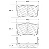 PosiQuiet Ceramic Pads 1986-1988 Acura Legend - image 1