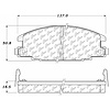 PosiQuiet Ceramic Pads 1986-2006 Chevrolet Honda Isuzu Amigo LUV Passport Pickup Rodeo Trooper - image 1