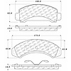 PosiQuiet Ceramic Pads 1983-1997 Ford Mazda Aerostar B2300 B3000 B4000 Bronco II Explorer Navajo Ranger - image 1