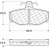 PosiQuiet Ceramic Pads 1988-2000 Volvo 740 760 780 850 940 960 S70 S90 V70 V90 - image 1