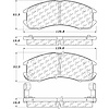 PosiQuiet Ceramic Pads 1988-1992 Ford Mazda 626 MX-6 Probe - image 1