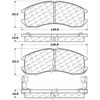 PosiQuiet Ceramic Pads 1988-1992 Ford Mazda 626 MX-6 Probe - image 2