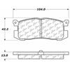 PosiQuiet Ceramic Pads 1988-1992 Ford Mazda 626 MX-6 Probe - image 2