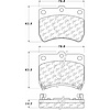 PosiQuiet Ceramic Pads 1988-1992 Ford Festiva - image 1