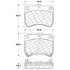 PosiQuiet Ceramic Pads 1988-1992 Ford Festiva - image 2