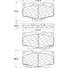 PosiQuiet Ceramic Pads 1988-1995 Toyota 4Runner Pickup - image 1