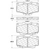 PosiQuiet Ceramic Pads 1988-1995 Toyota 4Runner Pickup - image 2