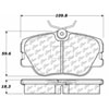 PosiQuiet Ceramic Pads 1984-1995 Mercedes-Benz 190E 260E 300CE 300D 300E 300TD 300TE 320E 320TE E300 - image 2