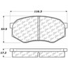 PosiQuiet Ceramic Pads 1995-2004 Toyota Tacoma - image 2