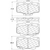 PosiQuiet Ceramic Pads 1995-2009 Toyota 4Runner Hilux Tacoma - image 1