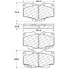 PosiQuiet Ceramic Pads 1995-2009 Toyota 4Runner Hilux Tacoma - image 4