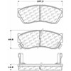 PosiQuiet Ceramic Pads 1989-2001 Chevrolet Geo Suzuki Metro Swift - image 2