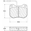 PosiQuiet Ceramic Pads 1977-1989 Peugeot 505 604 - image 2