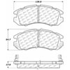 PosiQuiet Ceramic Pads 1990-1996 for Subaru Impreza Legacy - image 2