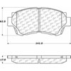 PosiQuiet Ceramic Pads 1990-1999 Lexus Toyota Avalon Camry Celica ES300 LS400 SC300 - image 1
