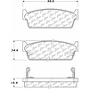 PosiQuiet Ceramic Pads 1990-1992 Infiniti M30 - image 1