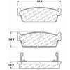 PosiQuiet Ceramic Pads 1990-1992 Infiniti M30 - image 2