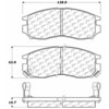 PosiQuiet Ceramic Pads 1989-2005 Chrysler Dodge Eagle Mitsubishi Plymouth 2000 GTX Avenger Colt Ecli - image 3