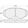 PosiQuiet Ceramic Pads 1990-1995 Infiniti Q45 - image 1