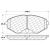 PosiQuiet Ceramic Pads 1990-1995 Infiniti Q45 - image 2