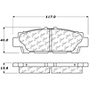 PosiQuiet Ceramic Pads 1990-1992 Lexus LS400 - image 1