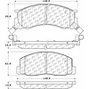 PosiQuiet Ceramic Pads 1991-1996 Toyota Previa - image 1