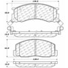PosiQuiet Ceramic Pads 1991-1996 Toyota Previa - image 3