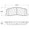 PosiQuiet Ceramic Pads 1991-1997 Toyota Previa - image 1