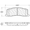 PosiQuiet Ceramic Pads 1991-1997 Toyota Previa - image 4