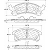 PosiQuiet Ceramic Pads 1990-2005 Buick Chevrolet Oldsmobile Pontiac Achieva Beretta Cavalier Corsica - image 1
