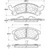 PosiQuiet Ceramic Pads 1990-2005 Buick Chevrolet Oldsmobile Pontiac Achieva Beretta Cavalier Corsica - image 2