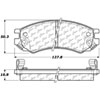 PosiQuiet Ceramic Pads 1991-1998 Saturn SC SC1 SC2 SL SL1 SL2 SW1 SW2 - image 2