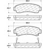 PosiQuiet Ceramic Pads 1991-2006 for Nissan NX fits Sentra Tsuru - image 2