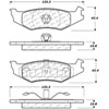 PosiQuiet Ceramic Pads 1989-2010 Chrysler Dodge Eagle Plymouth 300M Acclaim Breeze Cirrus Concorde D - image 3