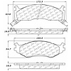 PosiQuiet Ceramic Pads 1991-1995 Chrysler Dodge Plymouth Acclaim Caravan Daytona Dynasty Grand Carav - image 1