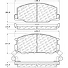 PosiQuiet Ceramic Pads 1989-1992 Lotus Esprit - image 1