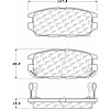 PosiQuiet Ceramic Pads 1991-2012 Dodge Eagle Mitsubishi 3000GT Diamante Eclipse Galant Stealth Talon - image 1