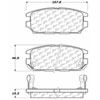PosiQuiet Ceramic Pads 1991-2012 Dodge Eagle Mitsubishi 3000GT Diamante Eclipse Galant Stealth Talon - image 2
