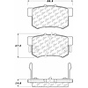PosiQuiet Ceramic Pads 1987-2015 Acura Honda Suzuki Accord Civic CR-Z CSX EL ILX Integra Legend Prel - image 1
