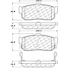 PosiQuiet Ceramic Pads 1991-2001 Infiniti for Nissan fits Altima G20 I30 Maxima fits Sentra - image 1