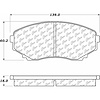 PosiQuiet Ceramic Pads 1992-2006 Mazda MPV - image 1