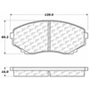 PosiQuiet Ceramic Pads 1992-2006 Mazda MPV - image 2