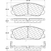 PosiQuiet Ceramic Pads 1992-1995 Mazda 929 - image 1