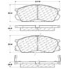 PosiQuiet Ceramic Pads 1992-1995 Mazda 929 - image 2