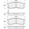 PosiQuiet Ceramic Pads 1993-1998 Mazda 929 MPV - image 2